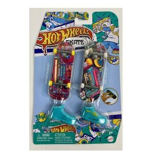 Hot Wheels Skate Fingerboard 2 Pack Booyah Boombox Cool Cassette Shoes NIP